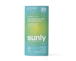 Attitude / 60g Bâton solaire minéral hypoallergénique FPS 30 - Sans odeur