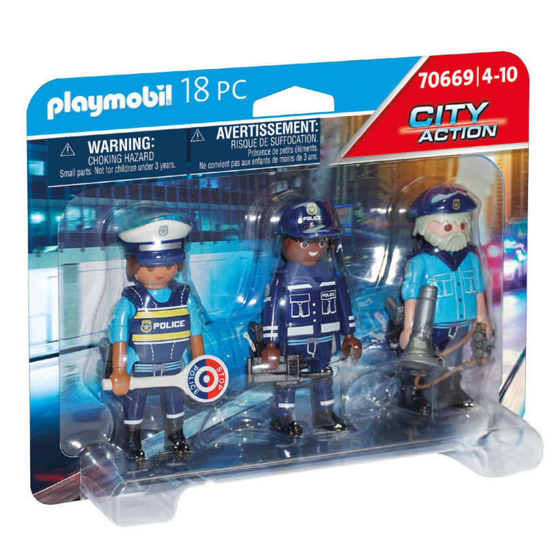 Playmobil -  Equipe de policiers