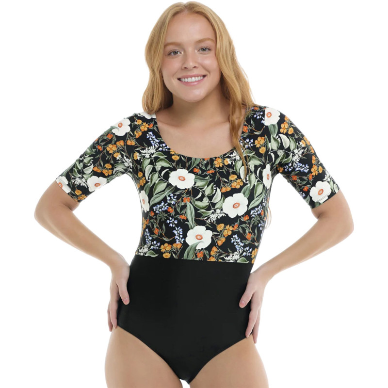 Inflorescence Kat Short Sleeve One-Piece Swimsuit - Women's