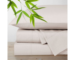 Bamboo Single Bed Sheet Set - Cream