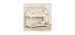 House Bed Bunk Beds - Sweedi White and Natural