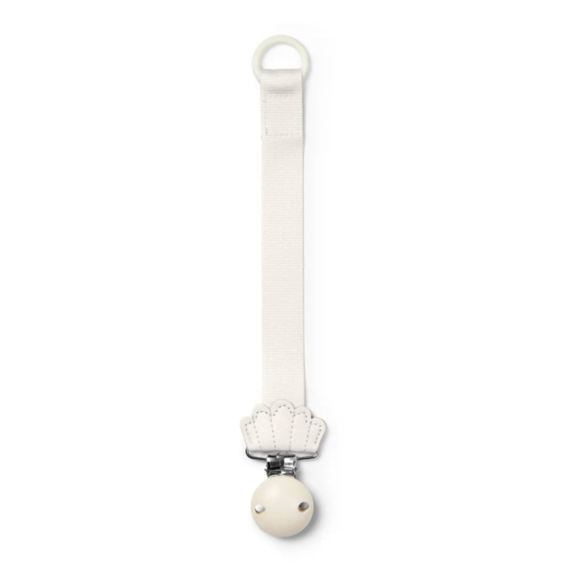 Wooden Pacifier Clip - White Vanilla