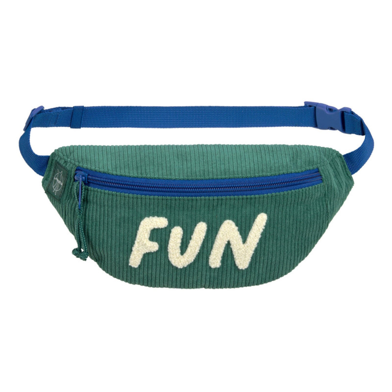 Velvet Waist Bag - Little Gang Fun green