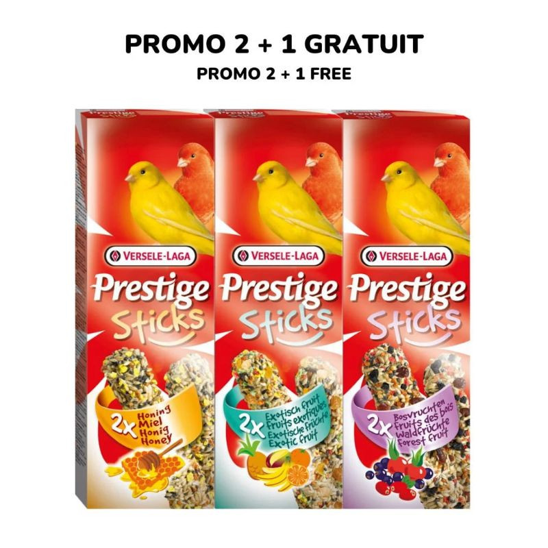 Trio 2+1 Bâtonnets Prestige Sticks pour Serins 6 x 30g – Versele-Laga