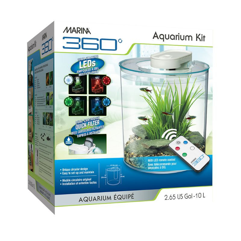 Aquarium Équipé 360, 10L (2,65 gal US) – Marina