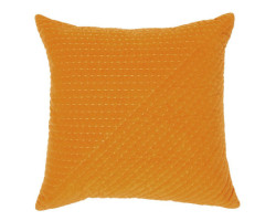 Coussin Velours Moutarde euro