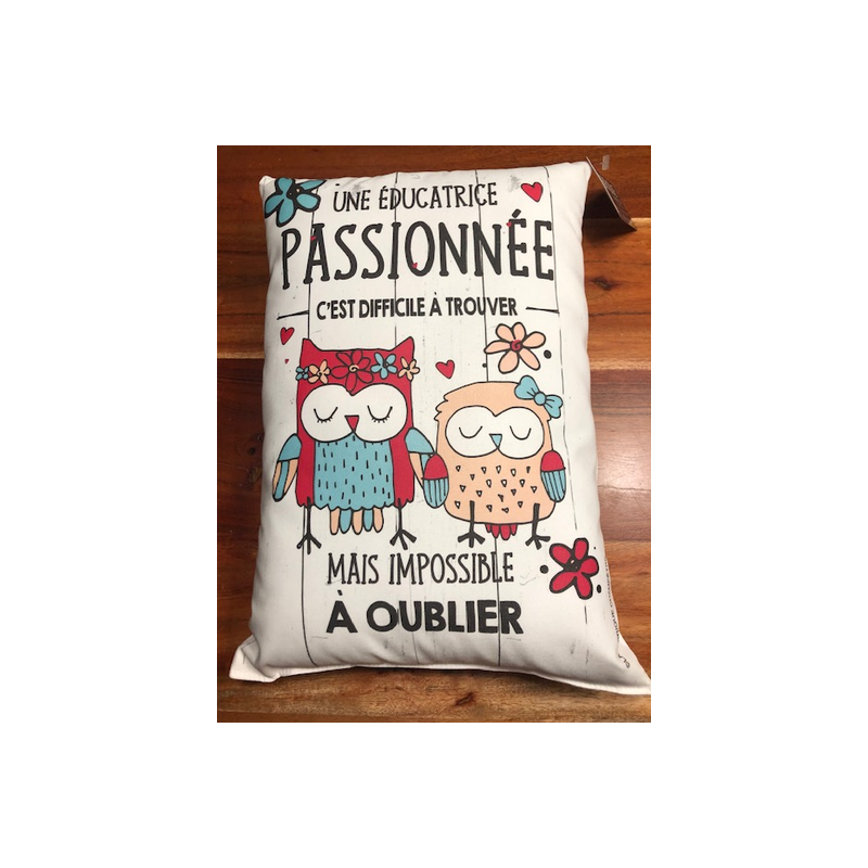 Coussin  Une éducatrice passionnée