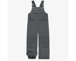 Charcoal snow overalls in nylon, child