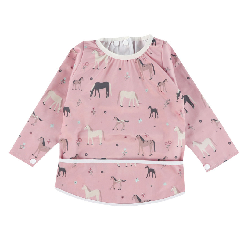 Long Sleeve Bib 0-36 months - Horses