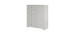 5-drawer door chest of drawers - Vito Light gray