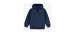 Loose-fitting navy hoody in French cotton, adult