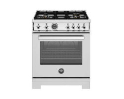 Cuisinière à gaz, 4 Brûleurs, four à gaz, PL, 30 po, Inox, Bertazzoni  PRO304BFGMXTLP