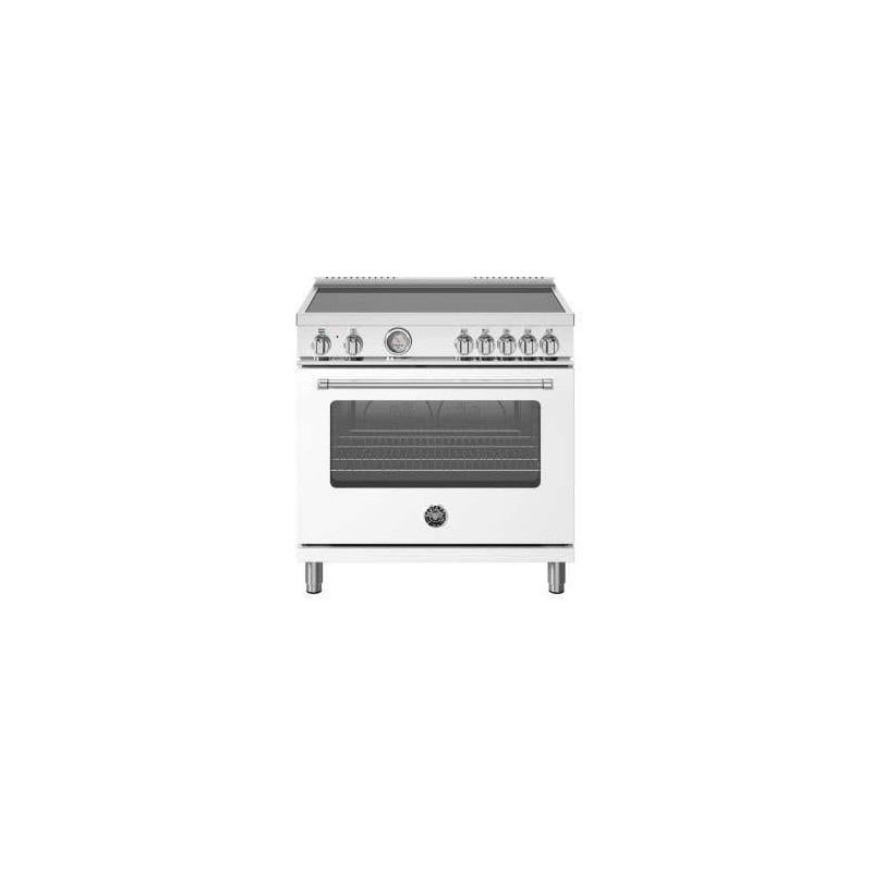 Cuisinière à induction, 36 po, 5 éléments, four électrique, 5.9 pi.cu, blanc, Bertazzoni MAS365INMBIV