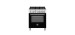 Dual energy range, 30 in, 5 burners, electric oven, black, Bertazzoni MAS305DFMNEV