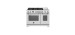 Dual energy range, 48 in, 6 burners, electric oven, hotplate, stainless steel, Bertazzoni MAS486BTFEPXT