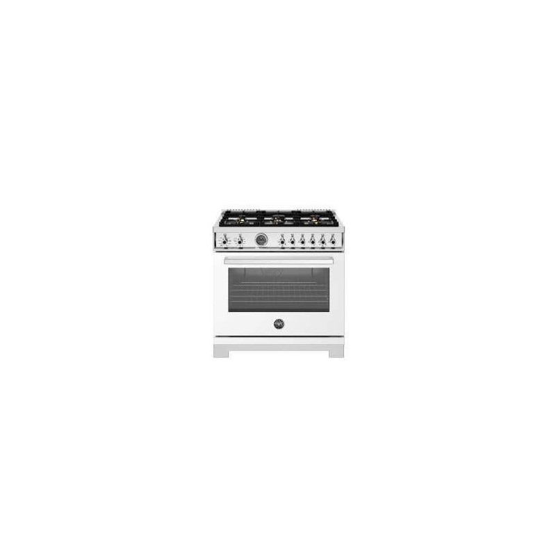 Cusinière Professionel Bi-Énergie 36'' Blanc Bertazzoni Professionel-PRO366BCFEPBIT