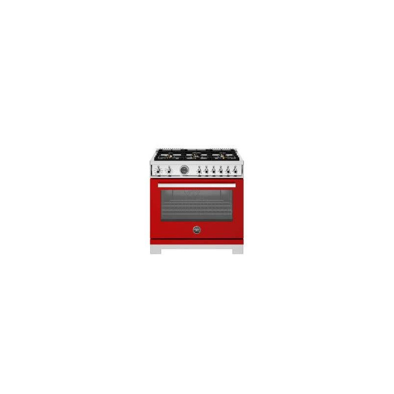 Cusinière Professionel Bi-Energie 36'' Rouge (Rosso) Bertazzoni Professionel-PRO366BCFEPROT