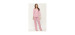Claudel Lingerie Pyjama - FEUILLES ROSES