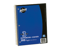 HILROY Cahier 3 sujets 300...