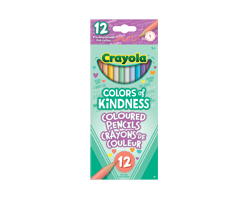 CRAYOLA Colors of Kindness crayons de couleur, 12 unités