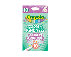 CRAYOLA Colors of Kindness marqueurs à trait fin, 10 unités