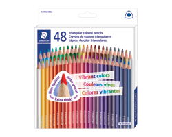 STAEDTLER Crayon de couleur triangulaire, 48 unités