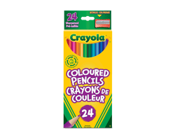 CRAYOLA Crayons de couleur prétaillés, 24 unités