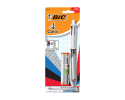 BIC 4 Color 3 + 1 stylo-bille moyen et porte-mine HB (0.7 mm), 1 unité
