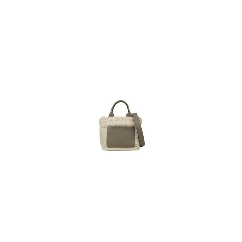 Abro raquel faux shearling small shopper