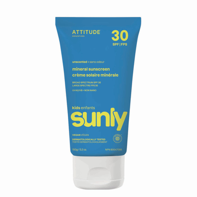 Attitude Sunly Crème Solaire 150g FPS 30 - Sans Odeur