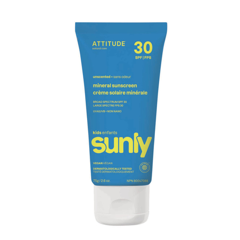 Attitude Sunly Crème Solaire 75g FPS 30 - Sans Odeur