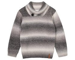 Gray gradient knit sweater...