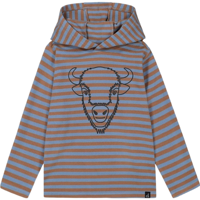 Super Soft Striped Jersey Hooded Top - Toddler Boy