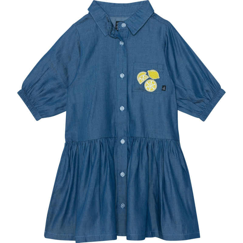 3/4 sleeve dress with pocket - Little Girl
