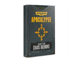 Warhammer 40k -  datasheet cards chaos daemons -  apocalypse