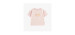 Light pink patterned short sleeve relaxed fit t-shirt, baby