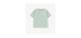 Sage green short-sleeved t-shirt with illustrations, baby