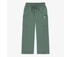 Green regular fit pants in...