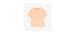 Peach short-sleeved t-shirt with illustrations, child