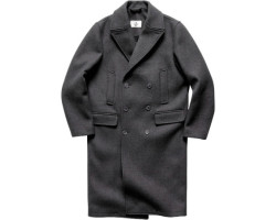 Melton wool polo coat - Men