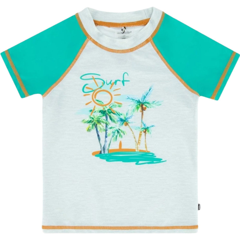 Coconut tree print short-sleeved surf jersey - Big Boy