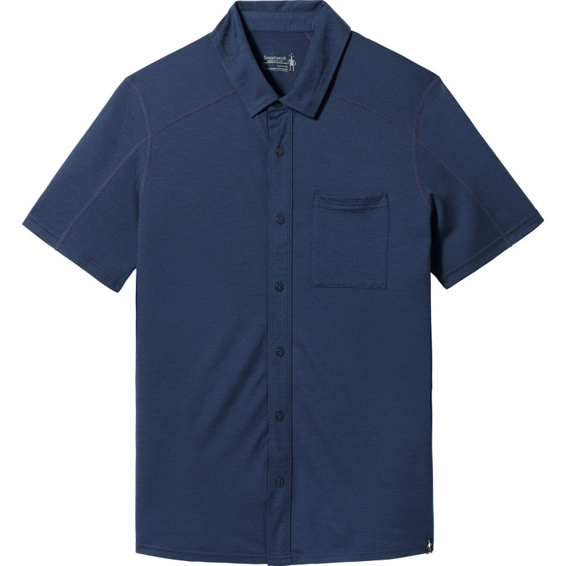 Short-sleeve buttoned t-shirt - Men