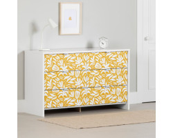 South Shore Bureau double - Bloom Blanc et jaune