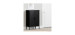 Storage unit with 2 metal doors - Crea Black