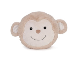 Beige Monkey Plush Cushion