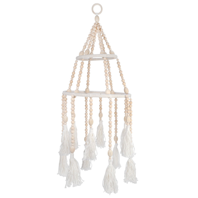 Beads and Fringes Mobile - Ivory