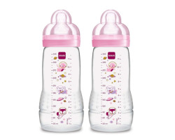 Easy Active Baby Bottle 4 months+ 11oz - Pink