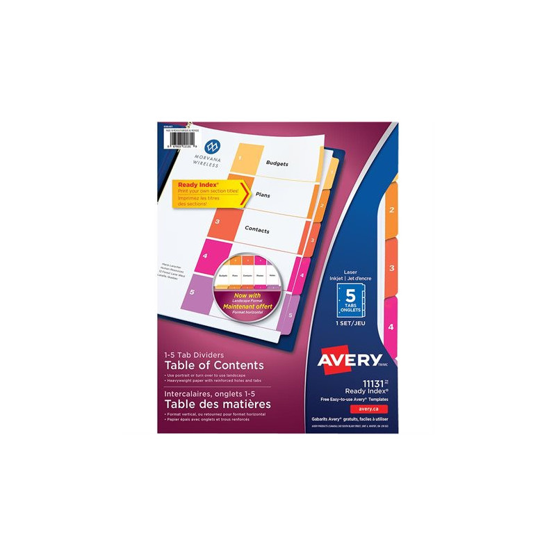 Avery Intercalaires Ready Index®