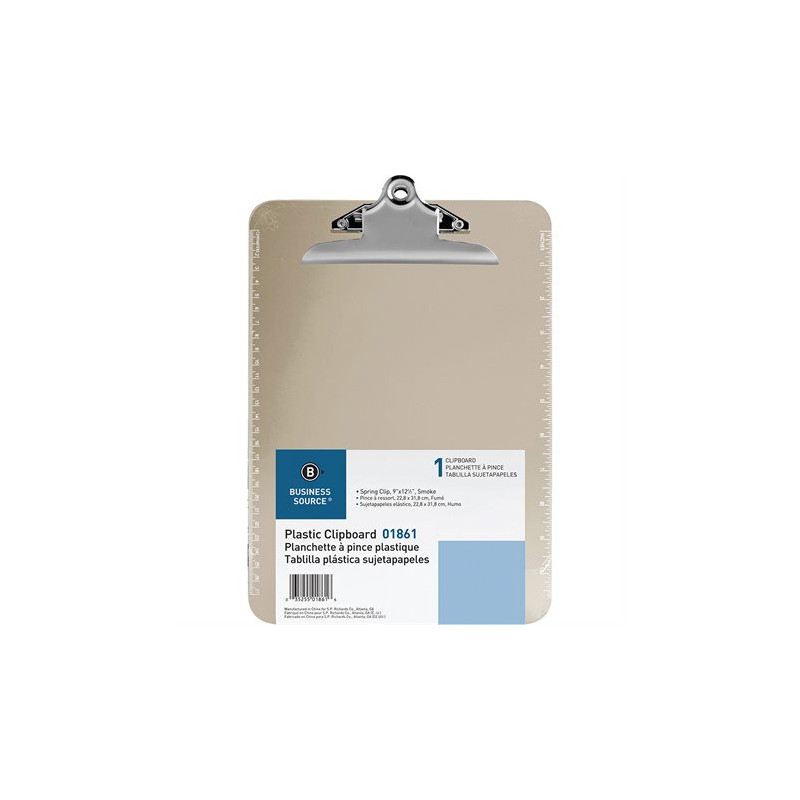 Business Source Planchette à pince en plastique