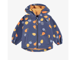 Blue soft shell coat with...